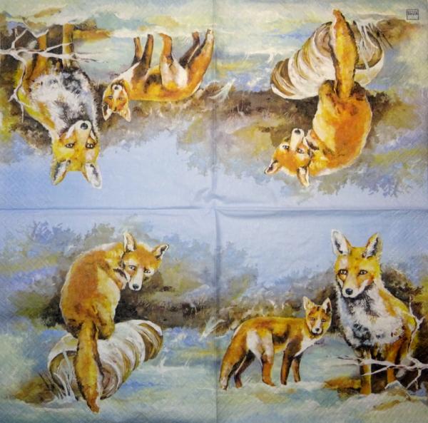 041 Tiere Herbst - 3-lagig - Home Fashion